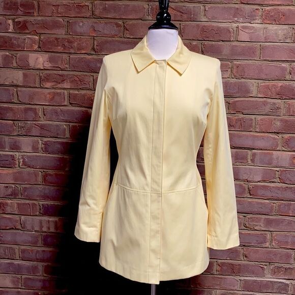 Talbots Petite Yellow All Weather Jacket Size Small Petite - Picture 10 of 11